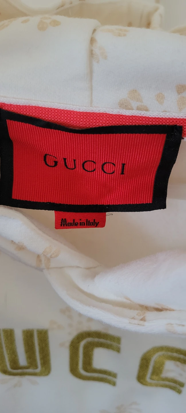 Gucci White Snowflake Print Hoodie Dress - Size S - photo 3