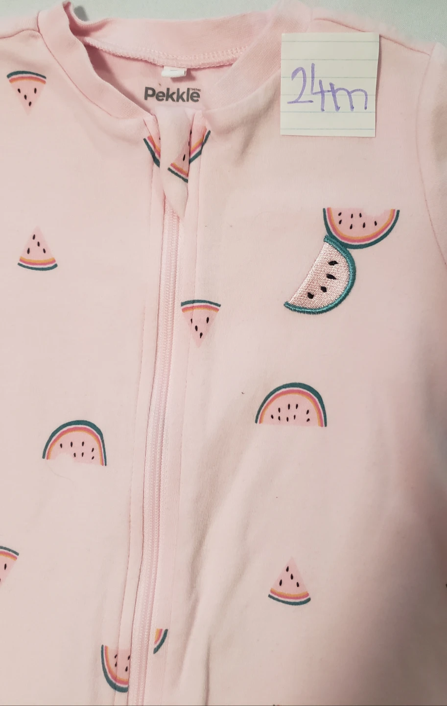 Brand new Pekkle Pink Baby Sleeper Piyama Size 24M - photo 2