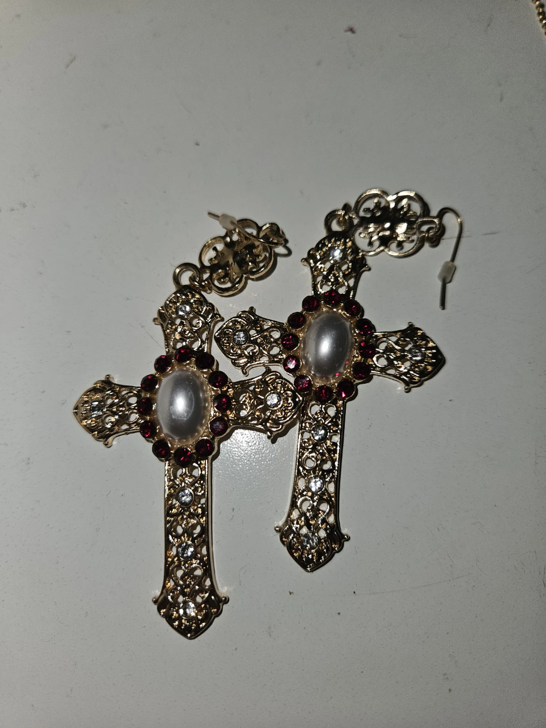 Y2k cross earring♡ - photo 2