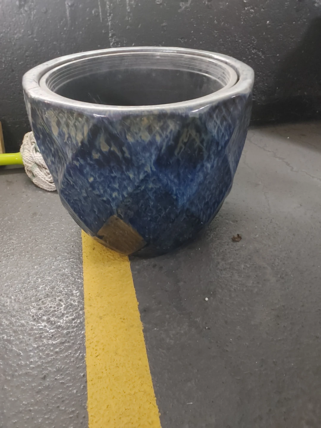 Blue Ceramic Planter Pot
