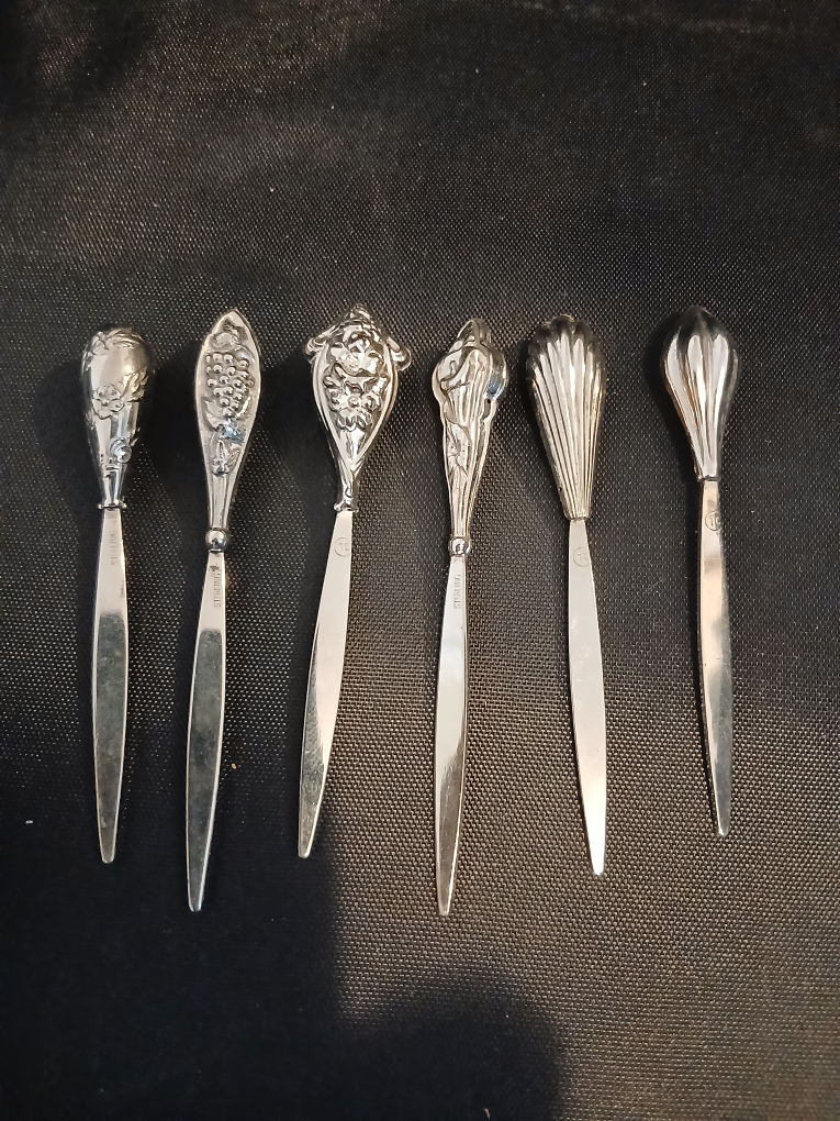 Sterling Silver olive or pickel Forks Set of 6 - photo 2