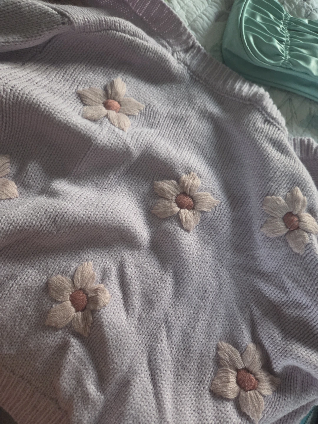 Moon & Madison Purple Flower Cardigan - XL