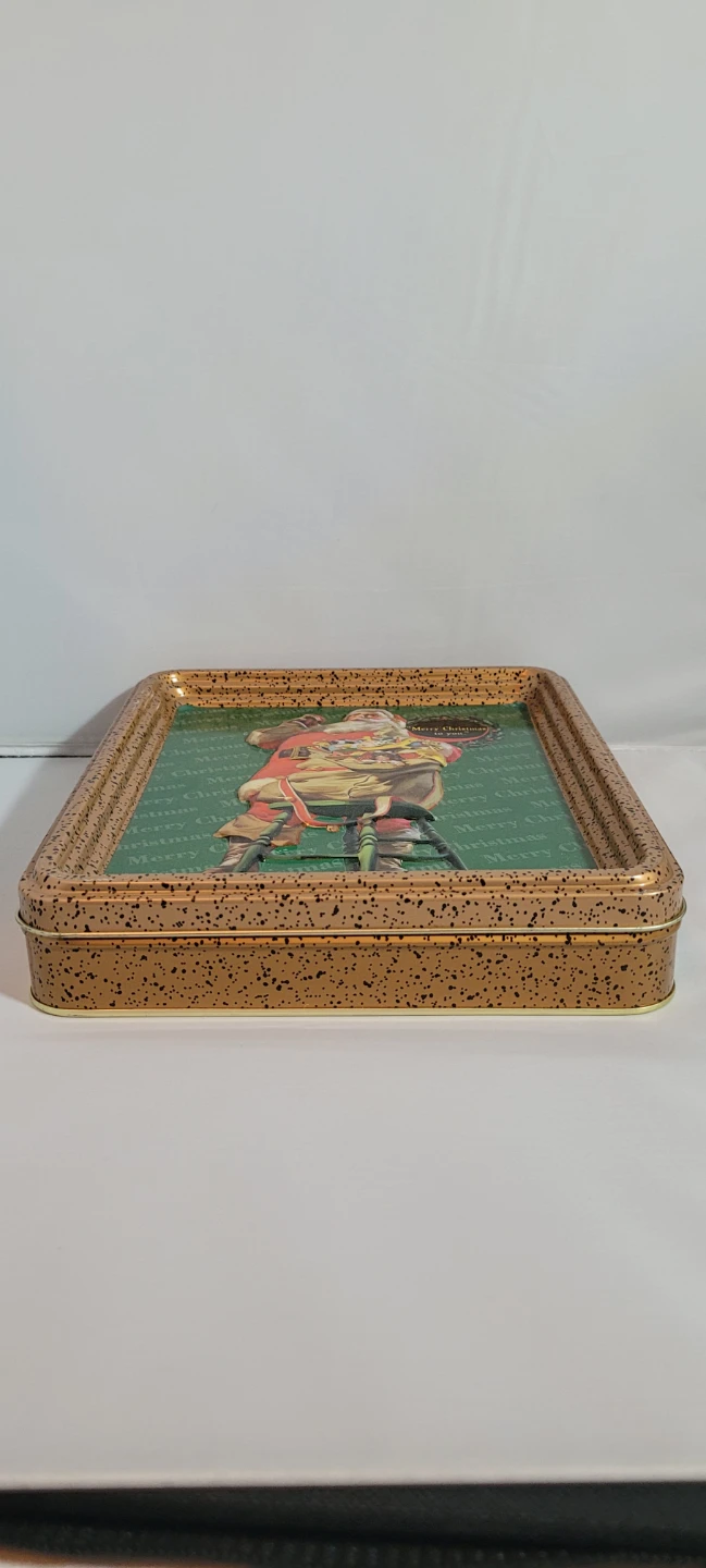 Vintage Santa Claus Christmas Tin - photo 4