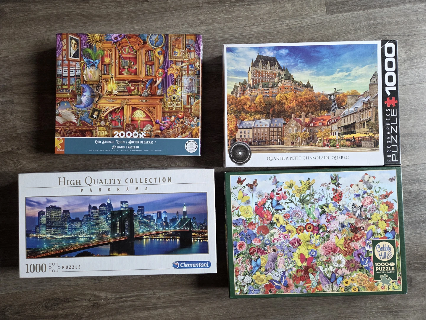 Assorted Jigsaw Puzzles (2000, 1000, 500, 3000 pc)
