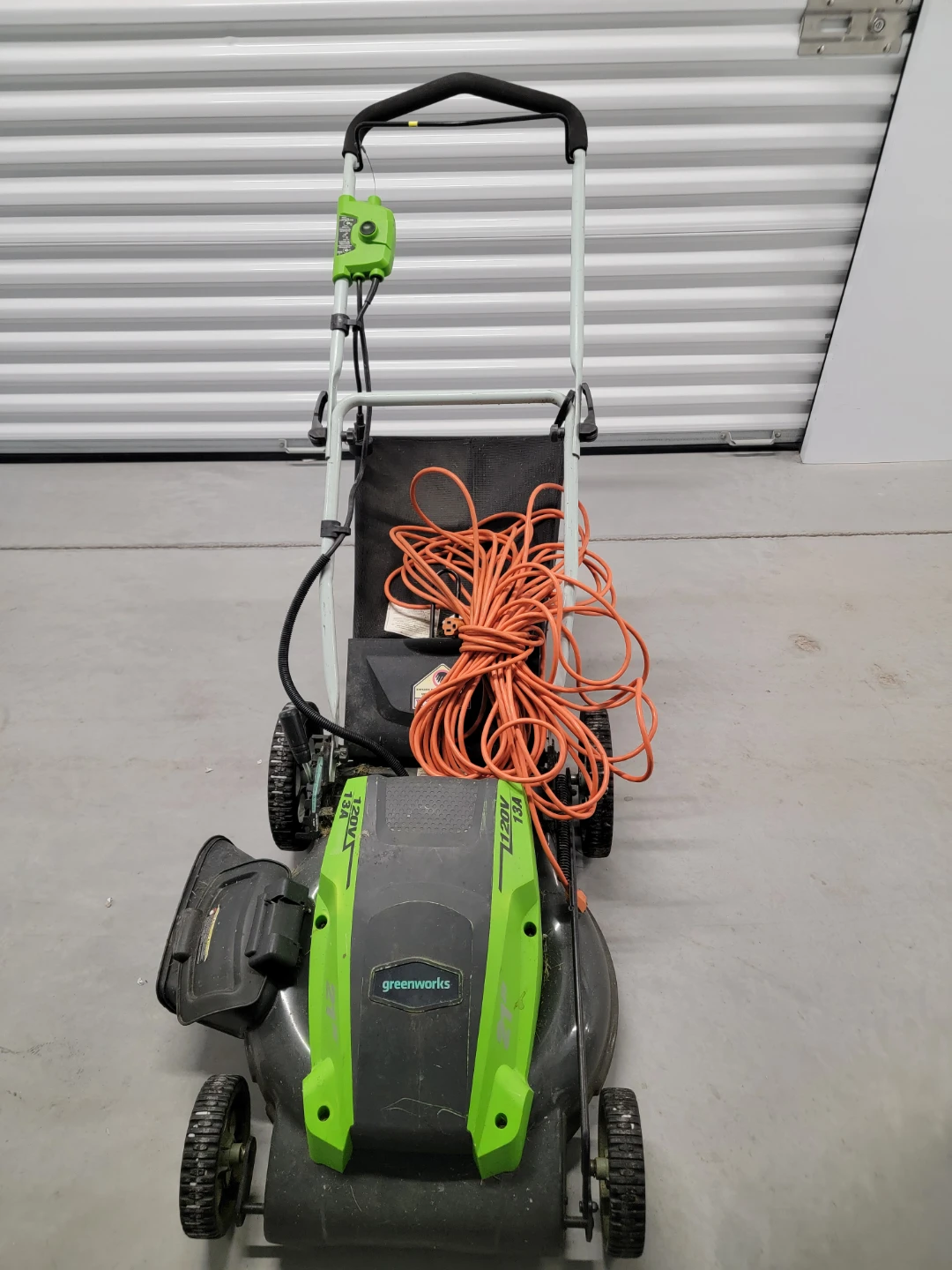 Greenworks 20-Inch 12 Amp Corded Electric Mower - photo 2