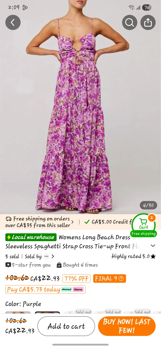 Shein Floral Maxi Dress - photo 5