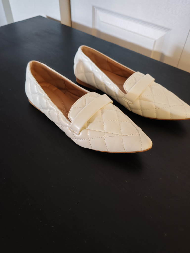 Quilted White Loafers - Size 40 - photo 2