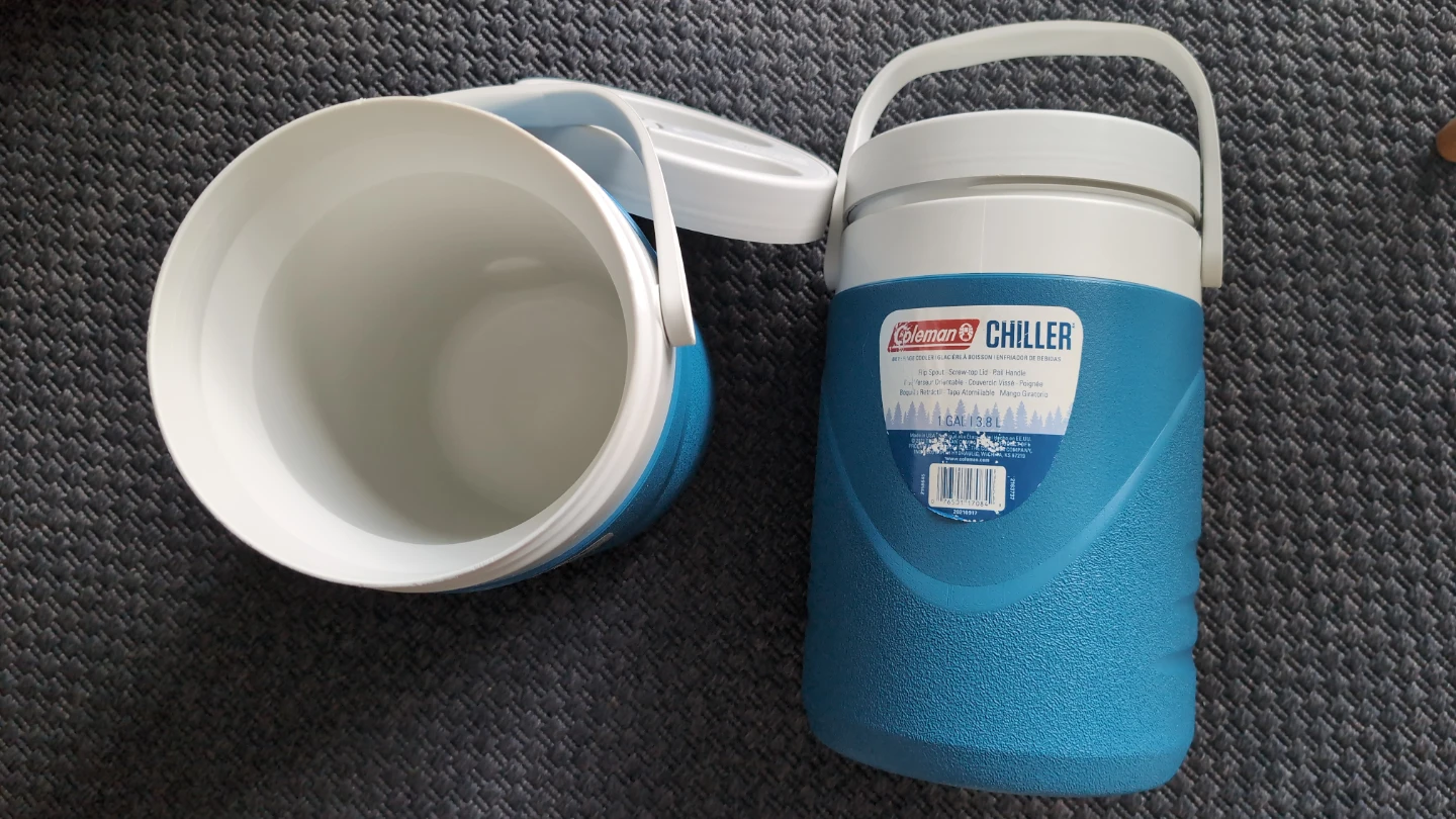 2 Coleman Chiller 1 Gallon Water Jugs