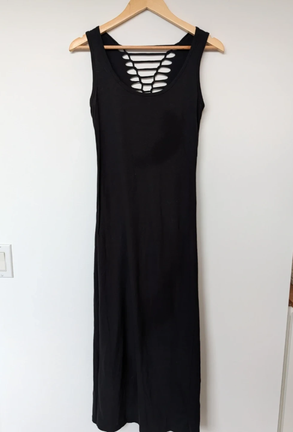 Black Dress with Intricate Cutout Back (Small)