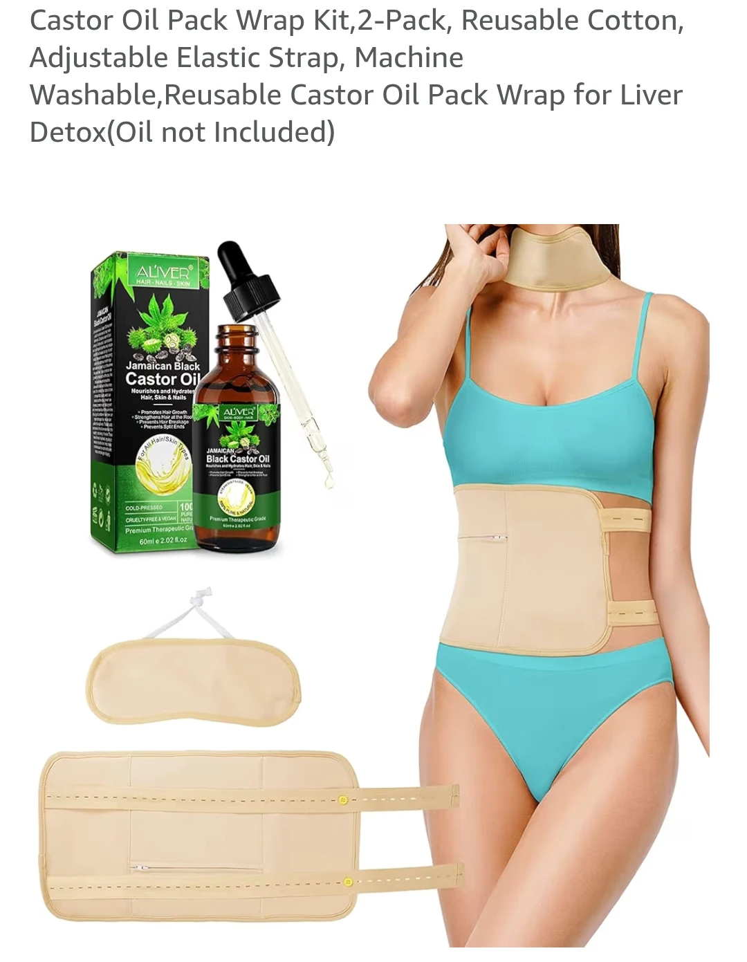 4 Pk Castor oil pack