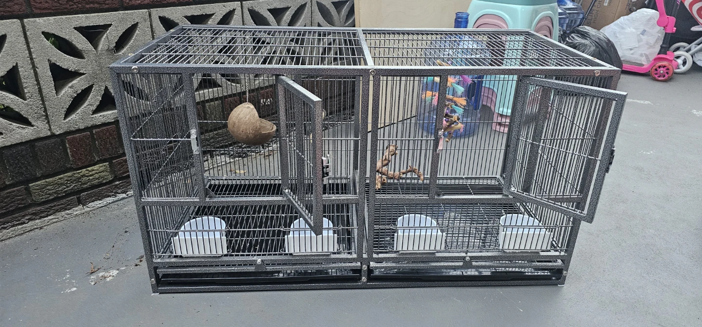 Large Double Bird Cage - photo 5