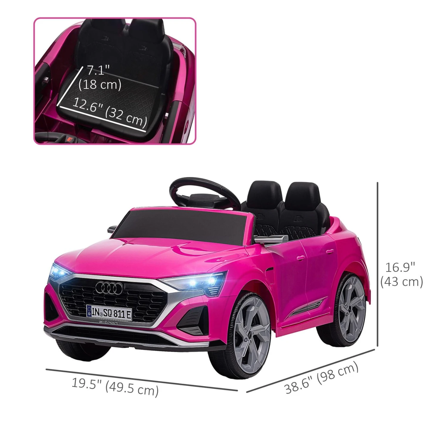 Audi Q8 E-Tron Licensed Ride On Car for Kids - photo 2