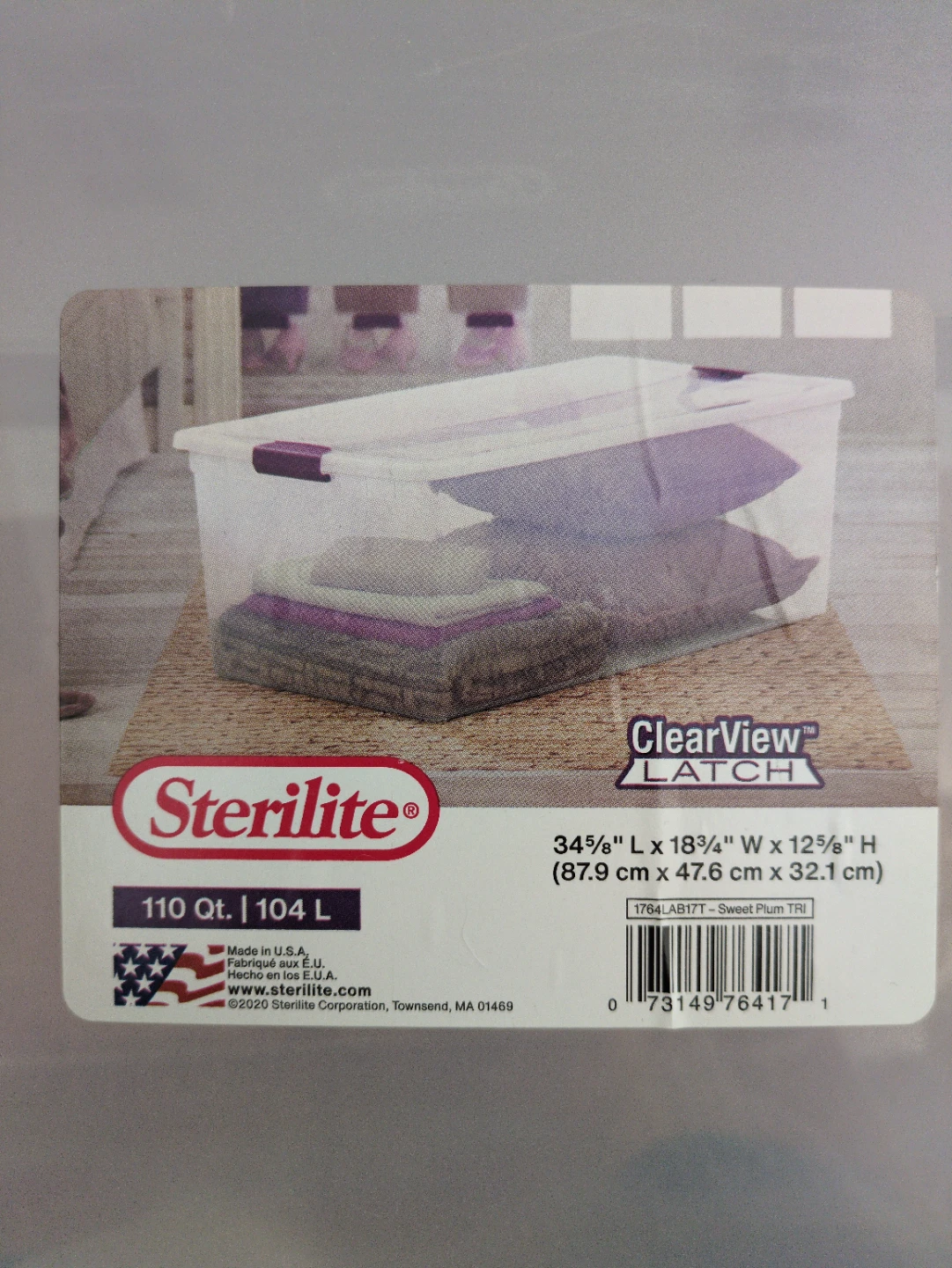 Sterilite 110 Qt. Clear Storage Bin - photo 2