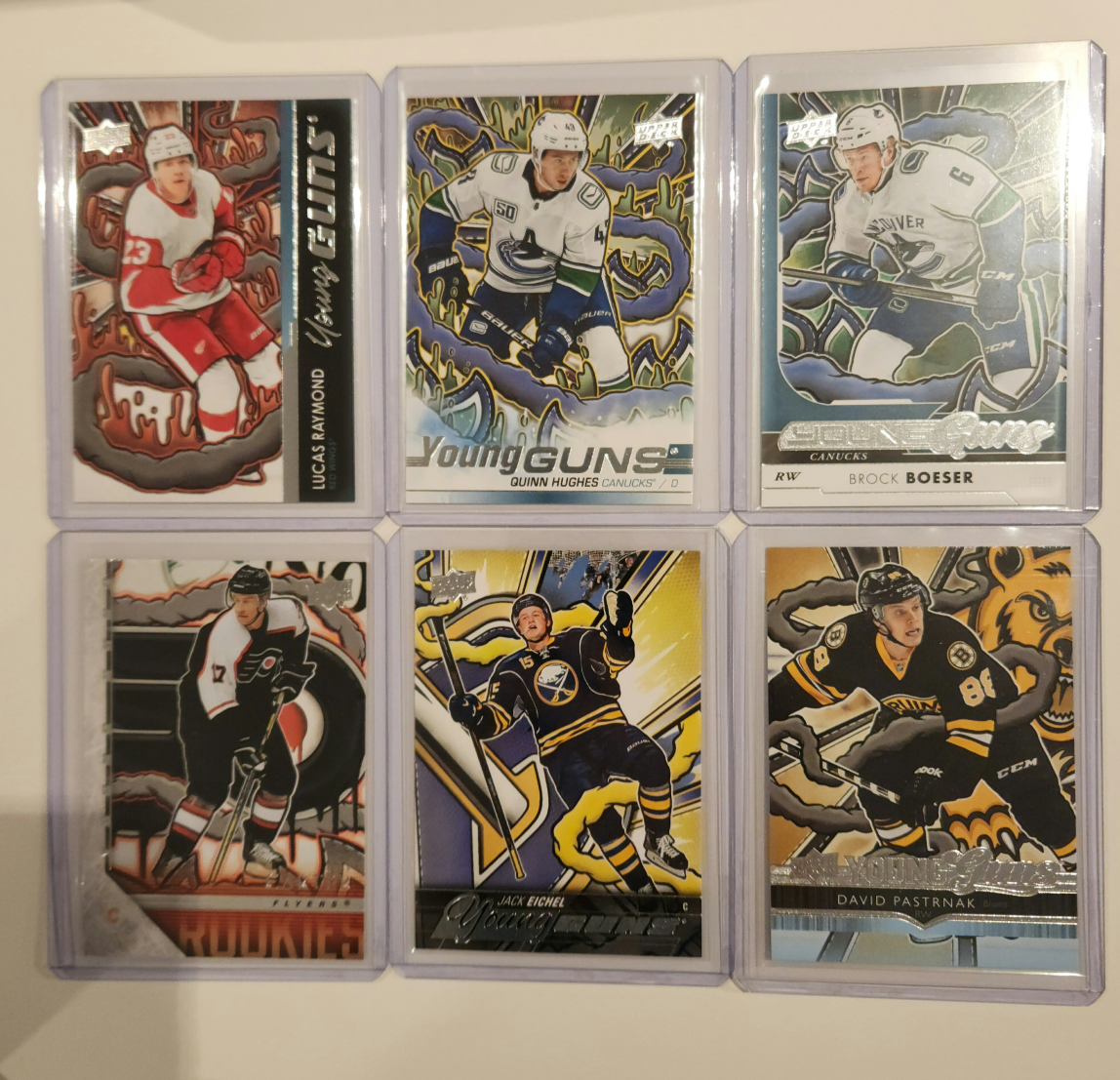Pick Up x6 Young Guns Renewed 30forall or 5-7ea hockey cards - photo 2