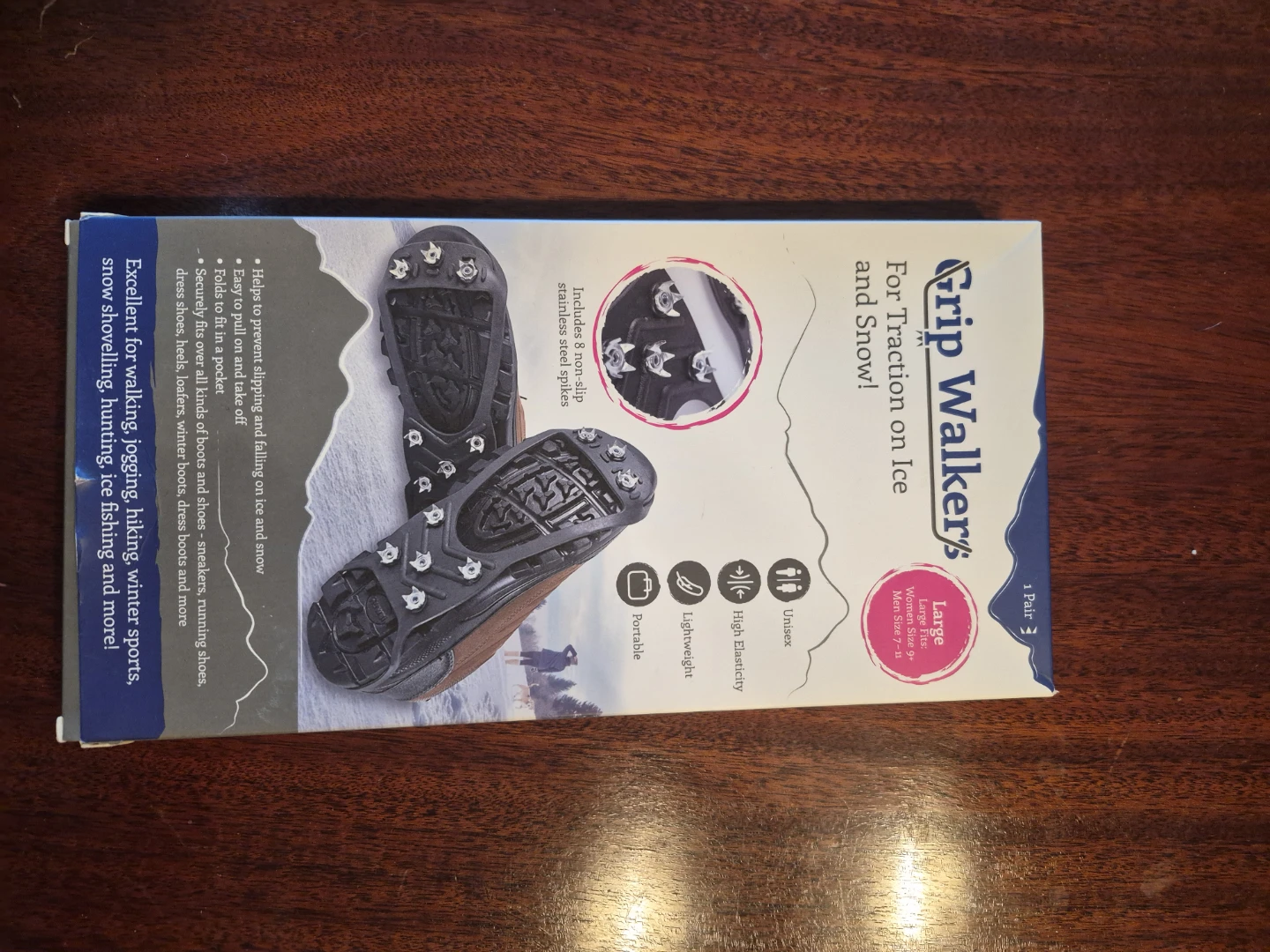 Grip Walkers Traction Ice & Snow Spikes - Large
