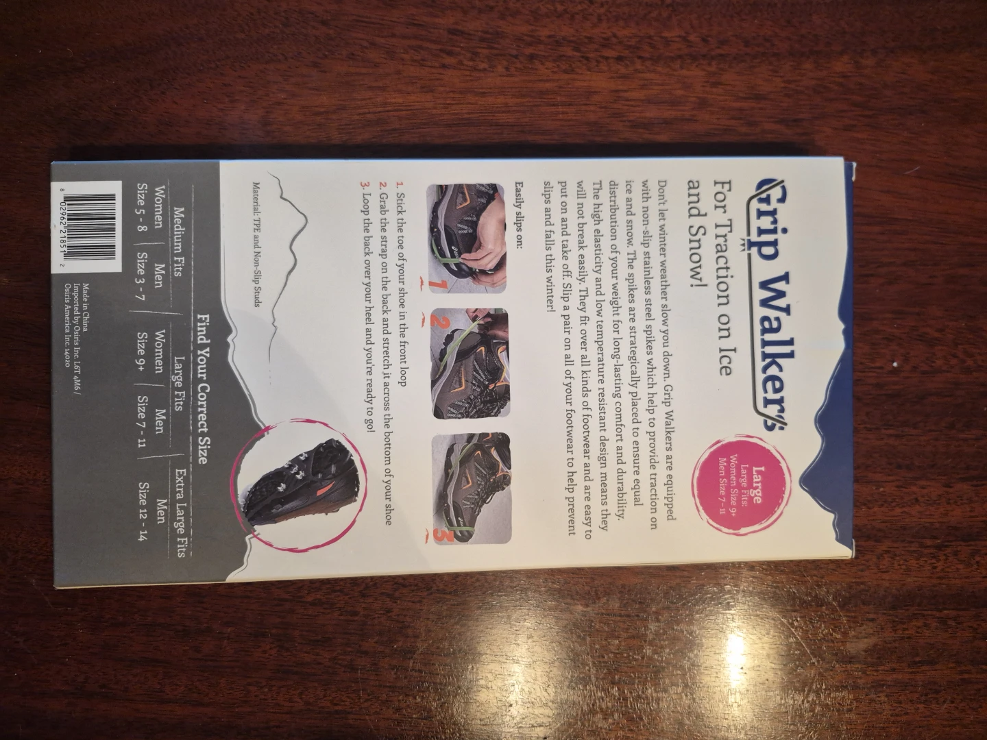 Grip Walkers Traction Ice & Snow Spikes - Large - photo 2