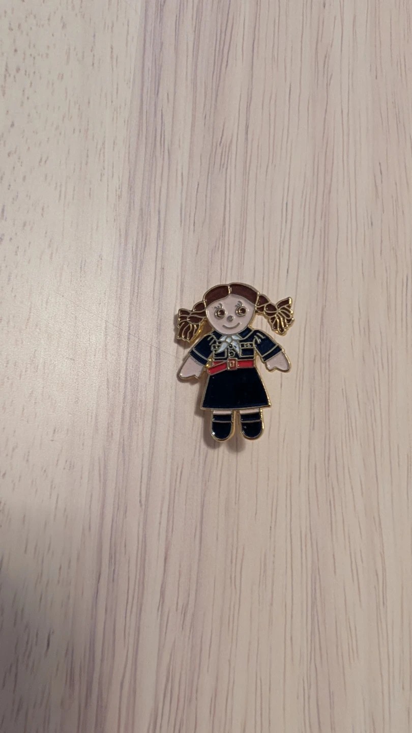 Brand New Girl Guide Doll Enamel Pin Brooch