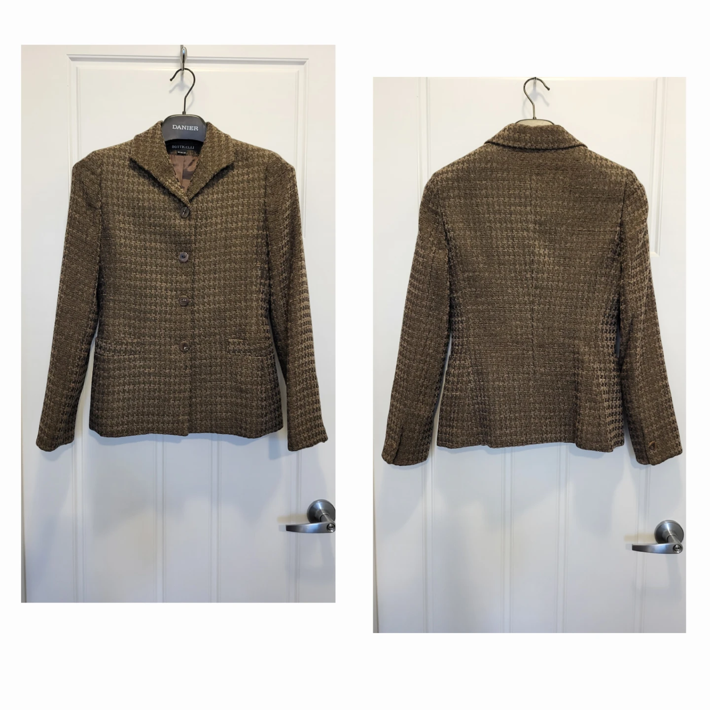 Brown Textured Blazer