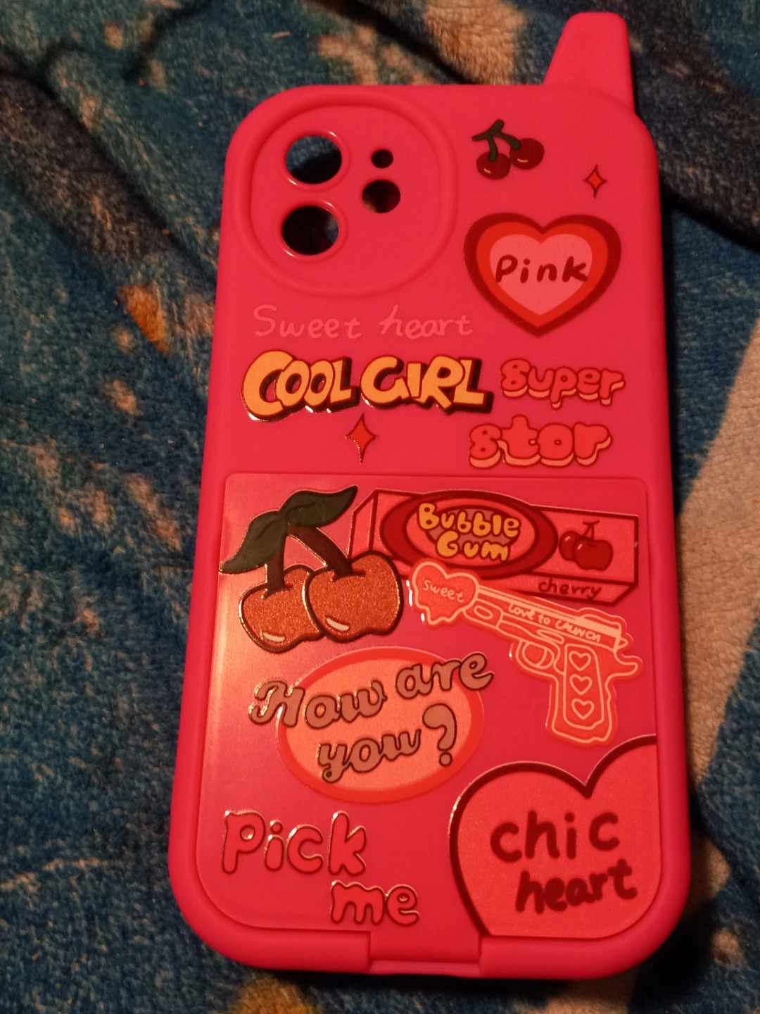 Pink "Cool Girl Superstar" phone case for iPhone 12/12Pro