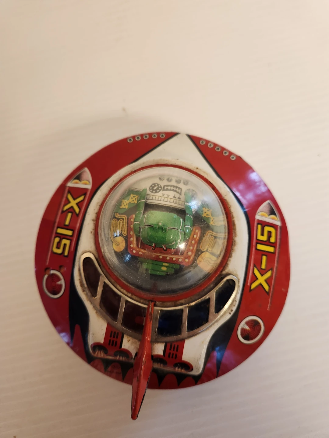 Vintage X-15 Tin Litho UFO Toy - photo 4