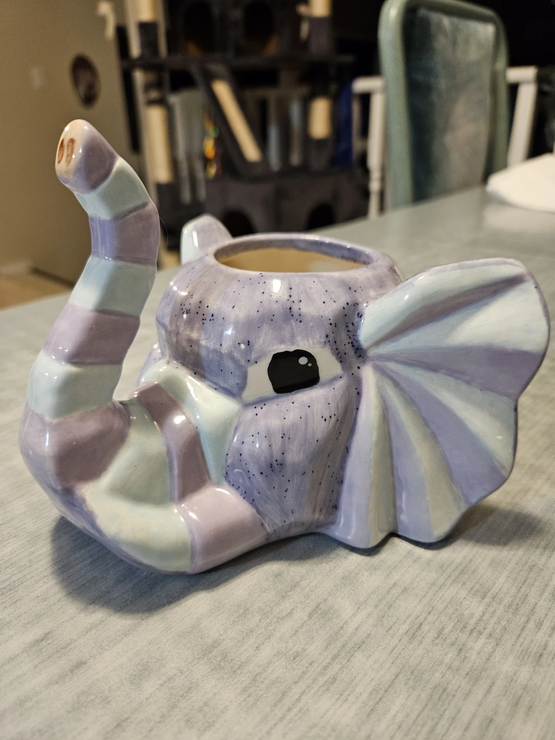 Elephant shaped ceramic planter 🧡 - photo 2