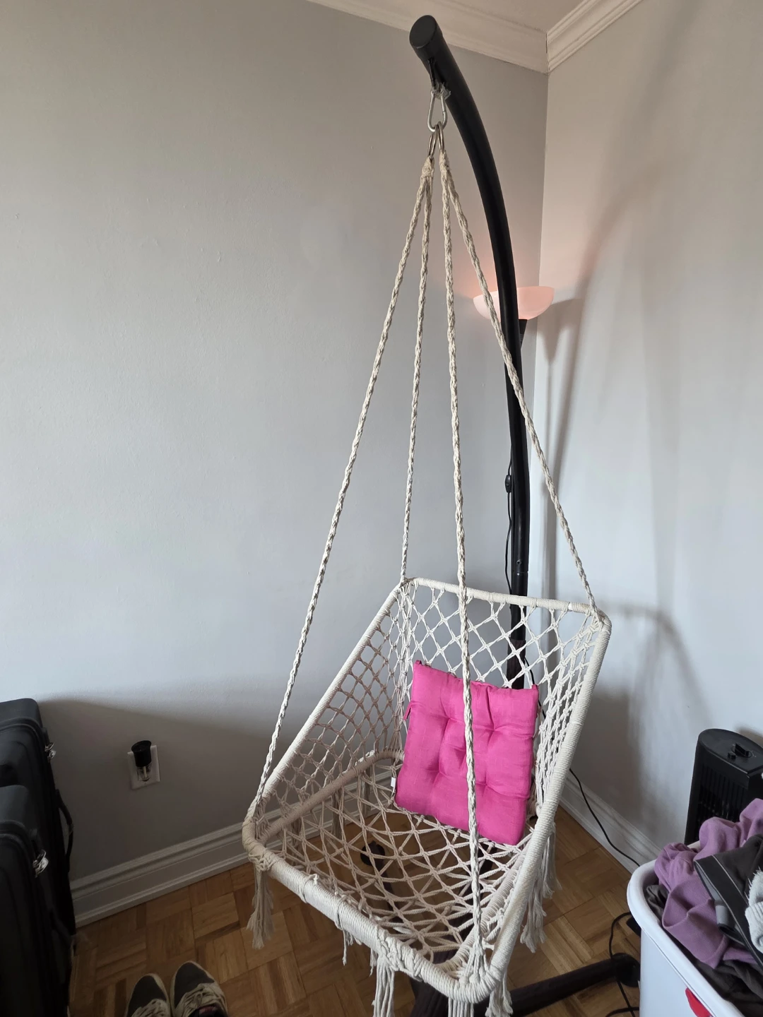 NEWCES Macrame Hanging Chair Hammock Swing Chair - photo 4