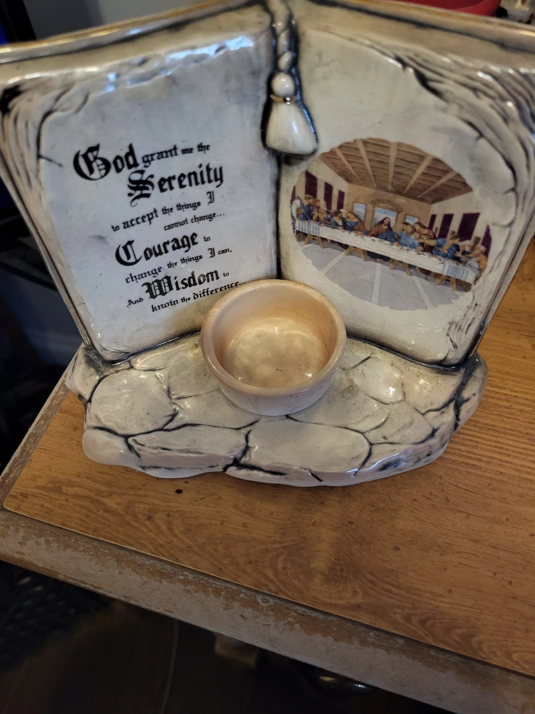 The Lord's Prayer Ceramic Candle Holder - photo 2