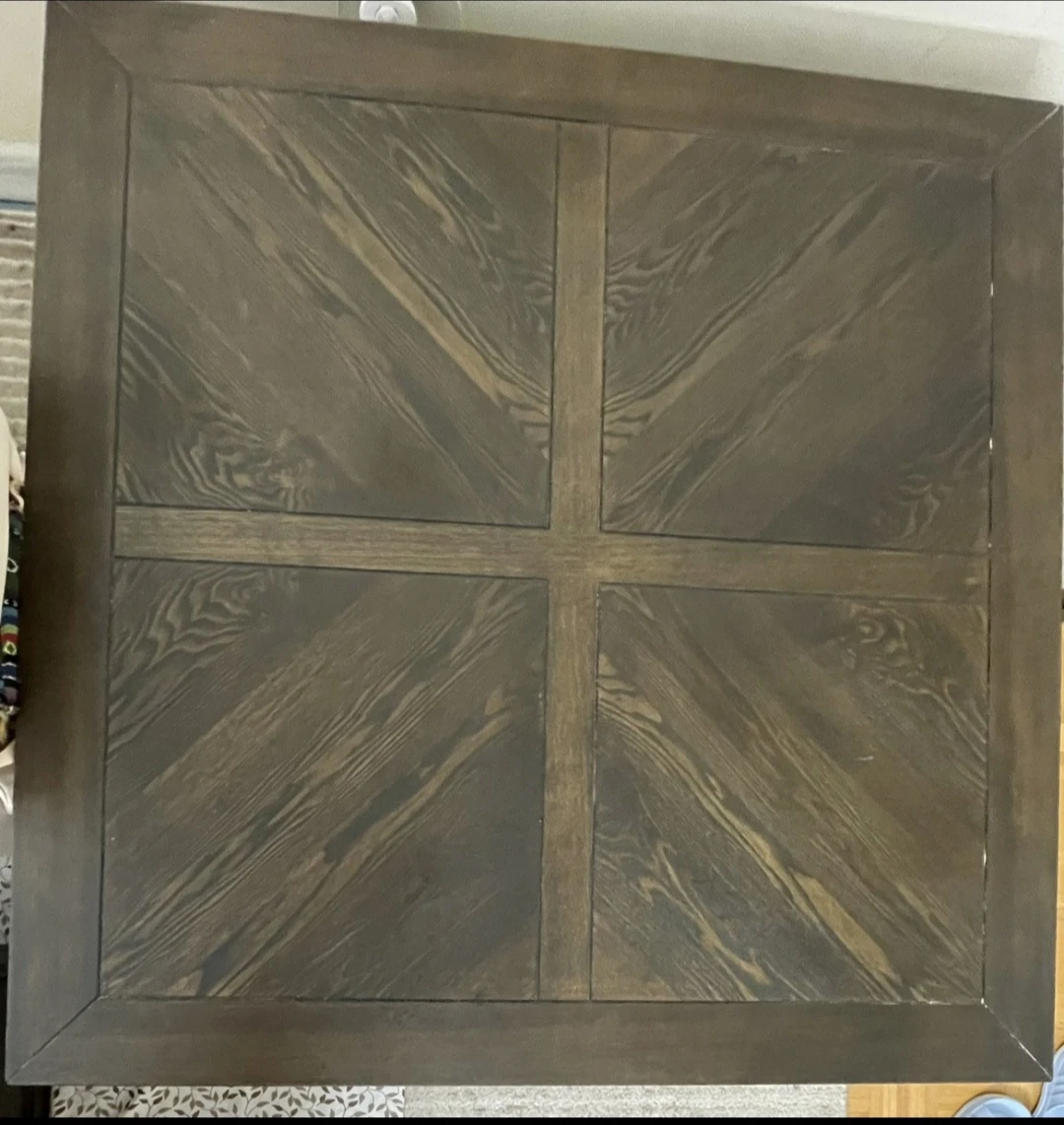 Dark Wood Square Dining Table - photo 3