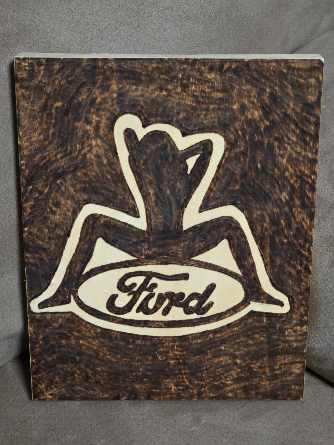 Ford Logo Wood Art 8"x10"