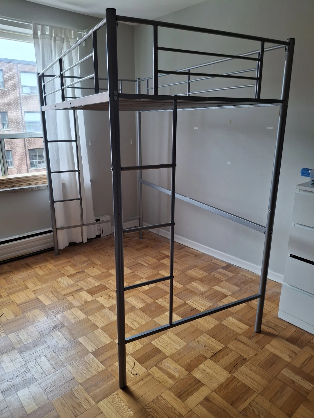 Grey Metal Loft Bed - photo 2