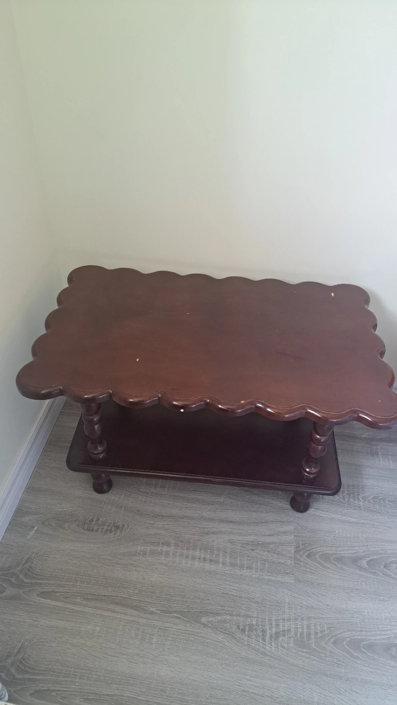 Scalloped Edge Coffee Table