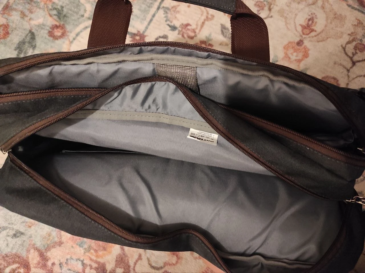 Grey Multi-Pocket Backpack/Briefcase - photo 3