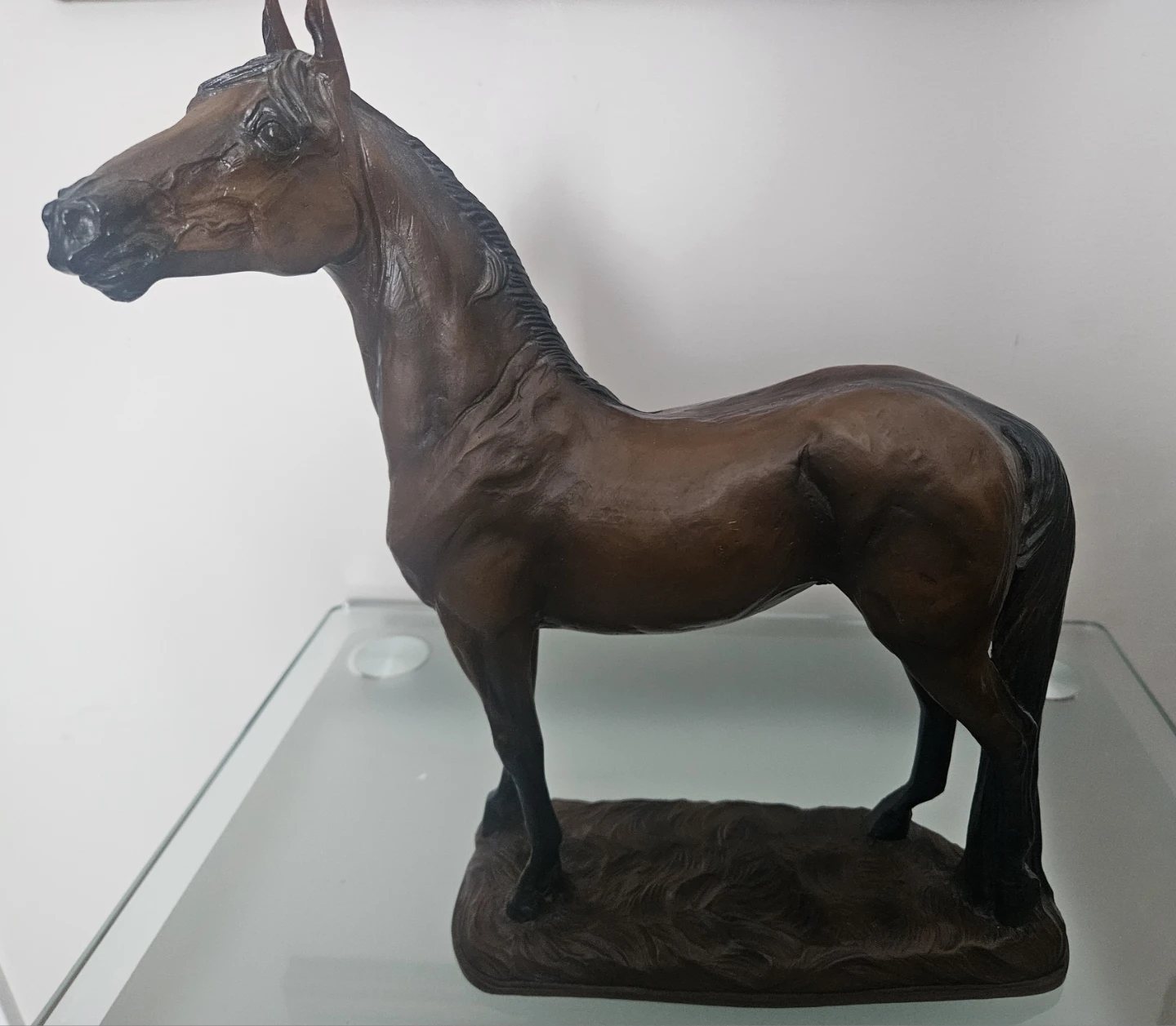 Cold Cast Bronze Statue of Majestic Horse- like new