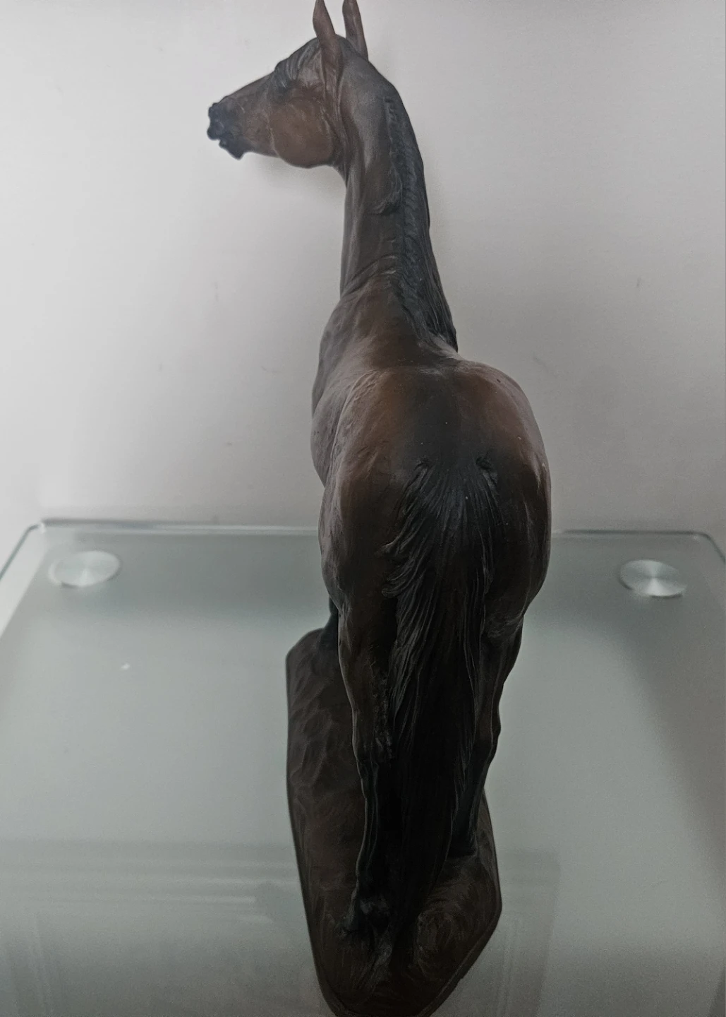 Cold Cast Bronze Statue of Majestic Horse- like new - photo 3