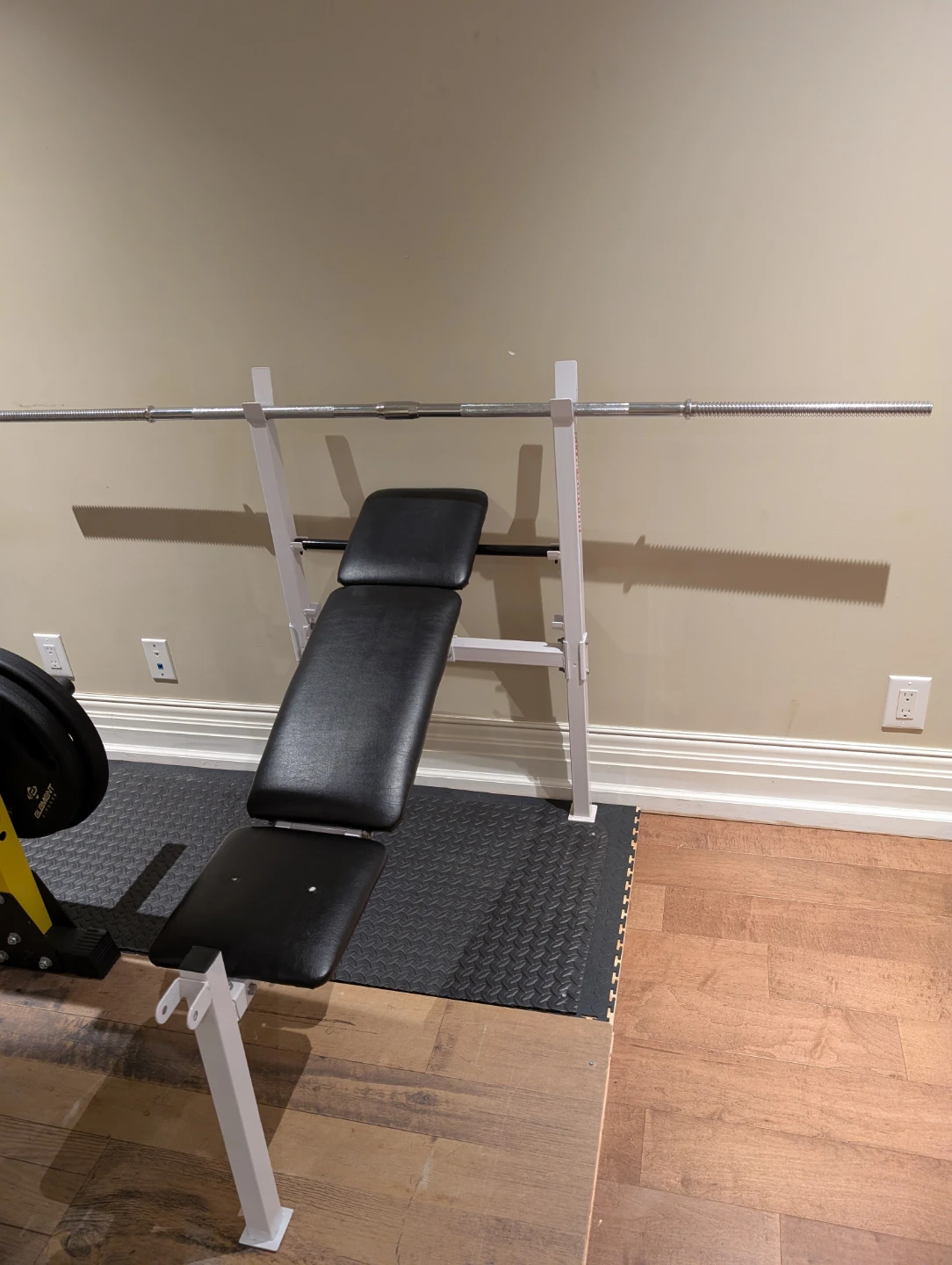 Bench with Fitness Club Weight Set