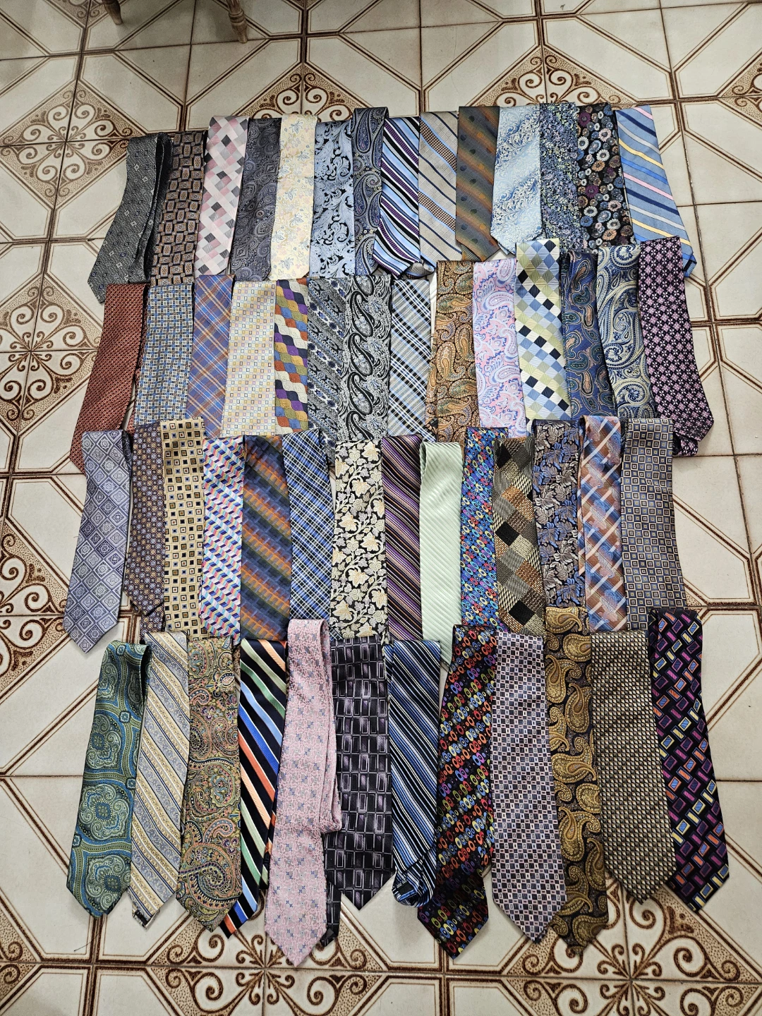 50 quality silk ties