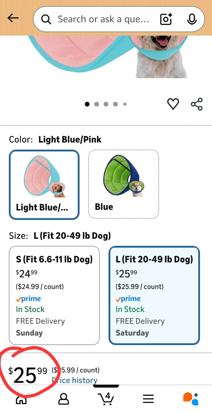 Soft Dog Cone Collar after Surgery- Large - photo 2