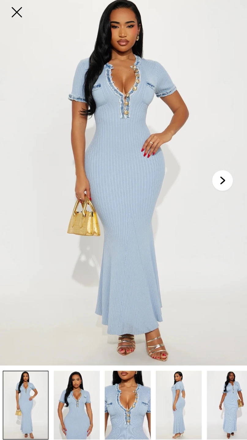 Fashion Nova Ribbed Knit Dress