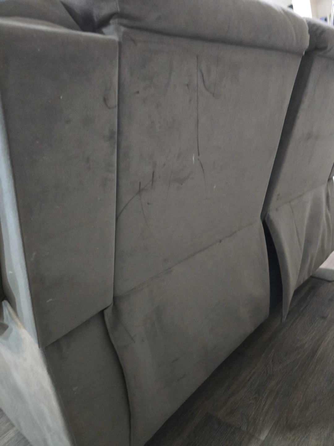 Gray Reclining Sofa - photo 2