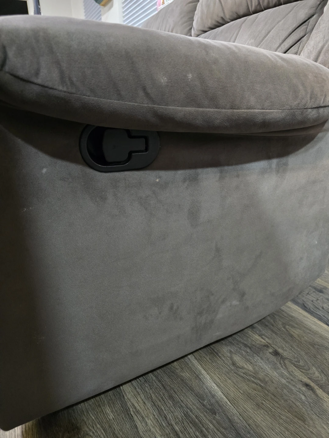 Gray Reclining Sofa - photo 5