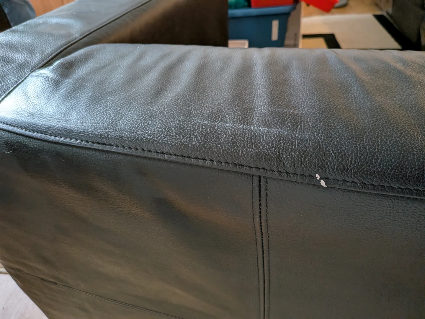 MOVING SALE! IKEA Klippan Faux Leather Sofa - photo 4