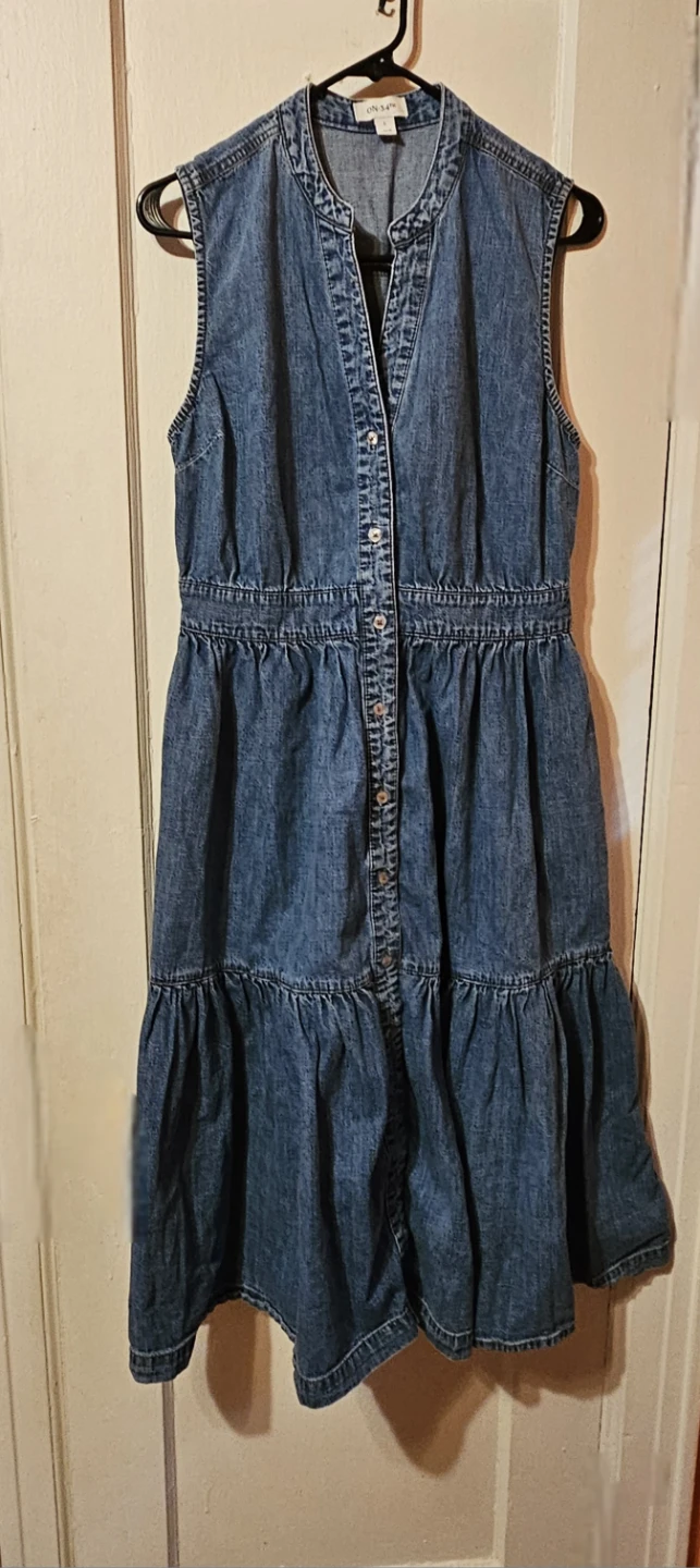 Women's long jean dress.