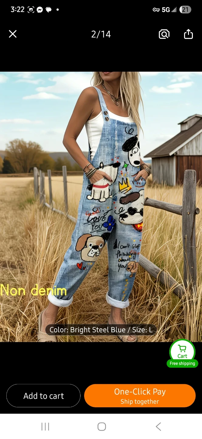 NEW "Non Denim" Dog Overalls 🐶