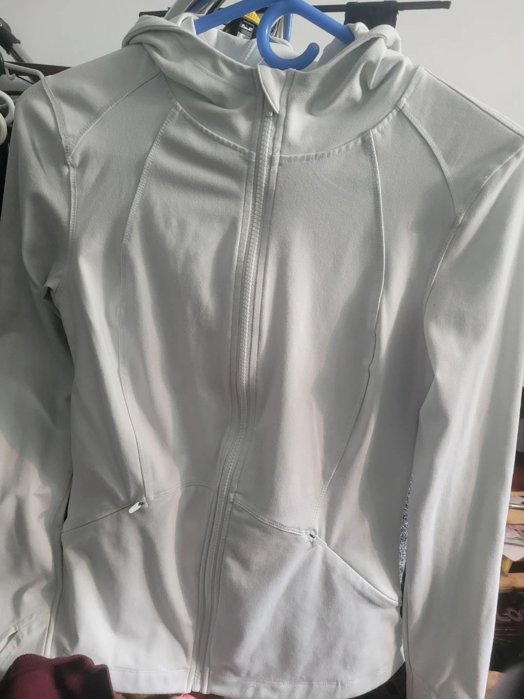Spyder Active White Zip-Up Hoodie
