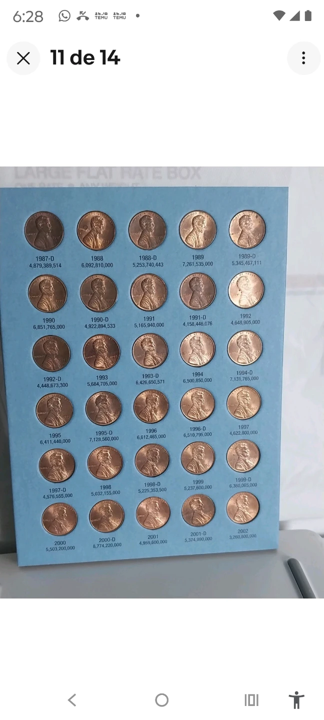 Lincoln Wheat Penny Collection 1941-2014