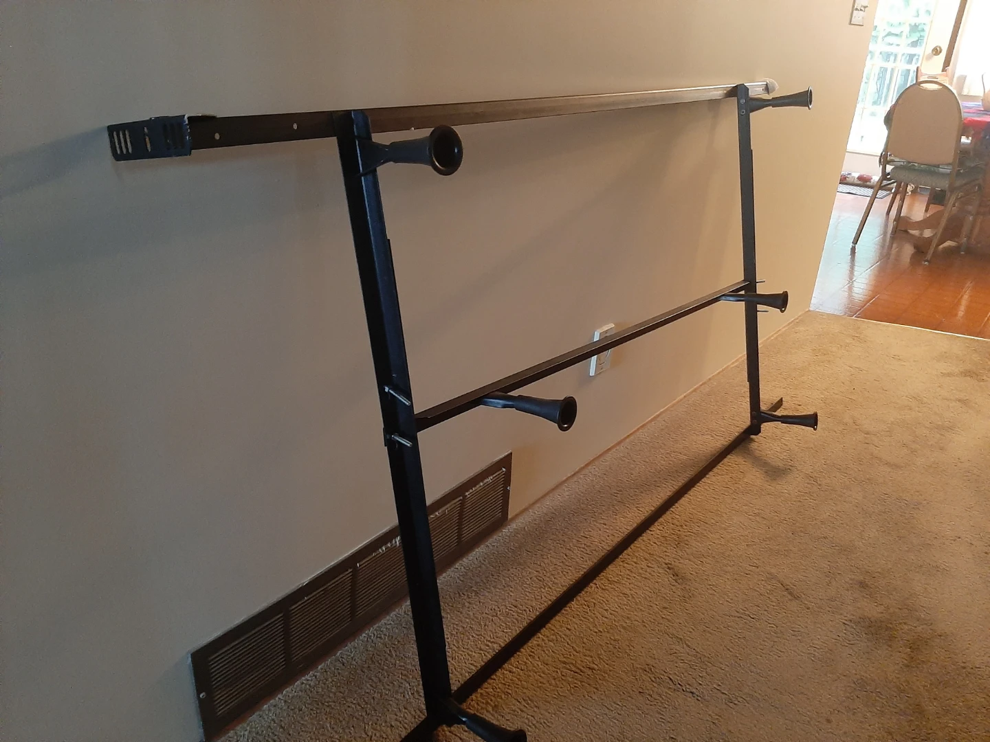 Black Metal single bedframe