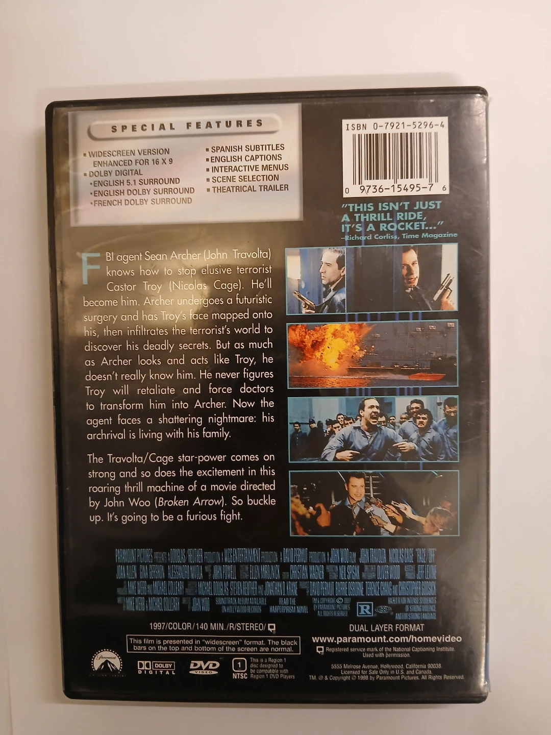 Face/Off DVD - photo 2