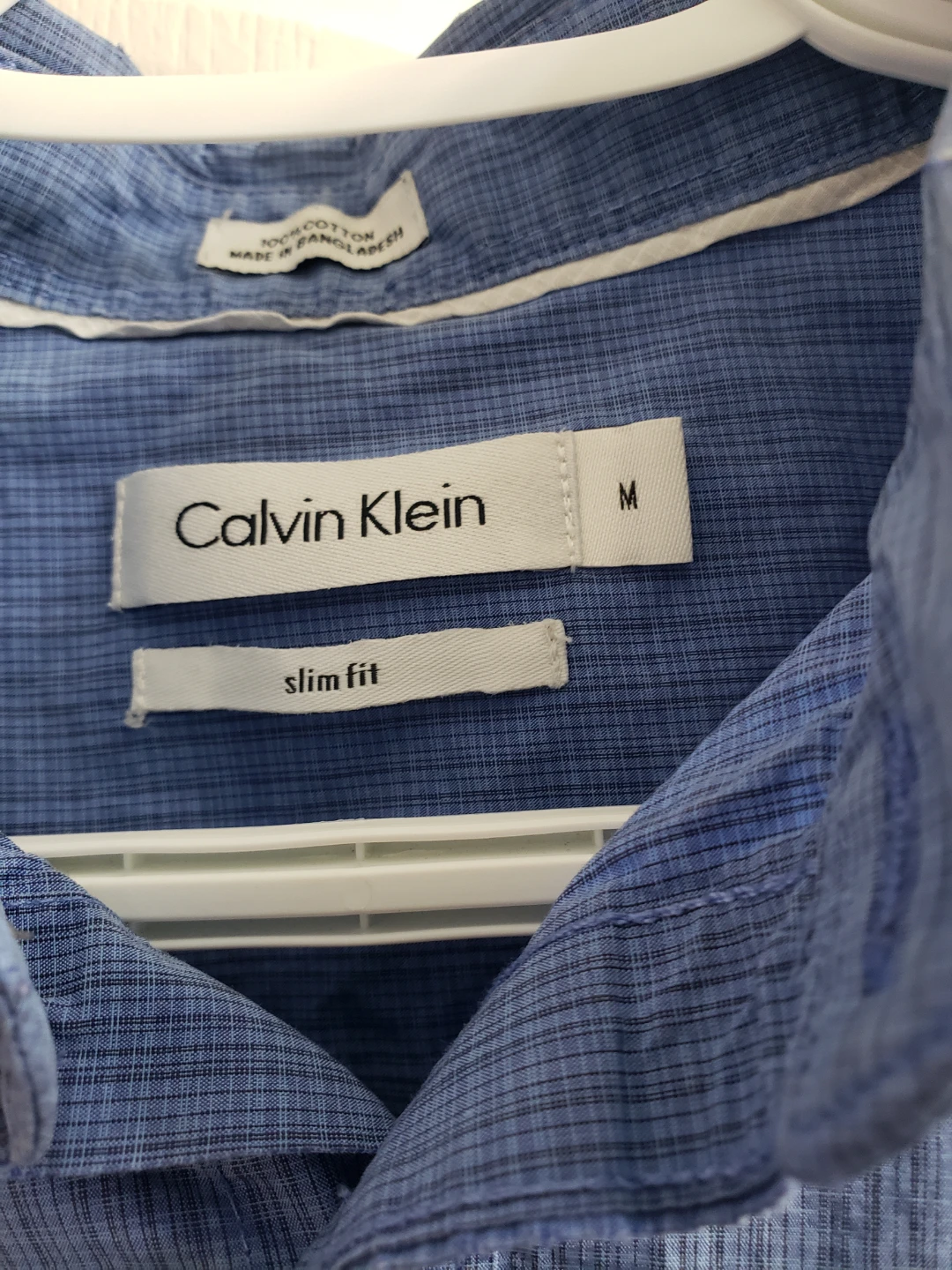 Calvin Klein Slim Fit Blue Dress Shirt - Medium - photo 3