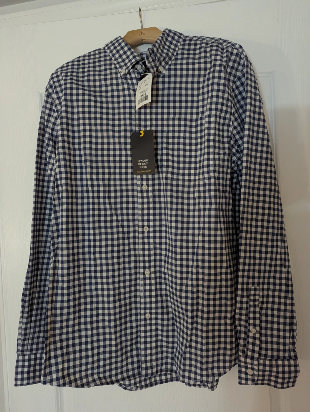 Elevaani Men's Checkered Button-Up Shirt