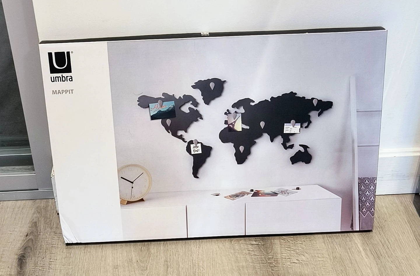 Umbra Mappit Wall Map Decoration